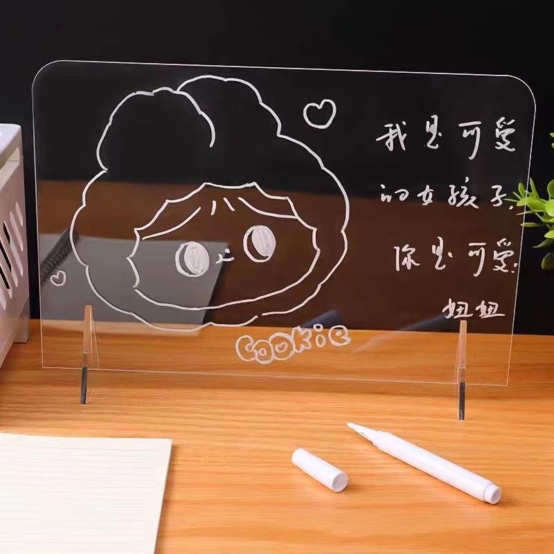 

Papan Tulis Akrilik Bening Transparan Korea Aesthetic / Acrylic Note / Planner / Schedule / To Do / Display / Decoration Board