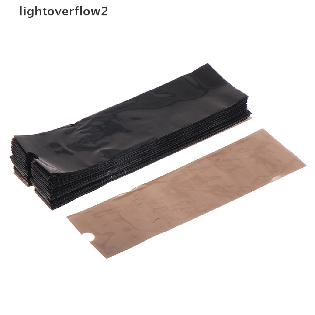 (lightoverflow2) 200pcs / Kotak Kantong Cover Mesin Tato Sekali Pakai Warna Hitam