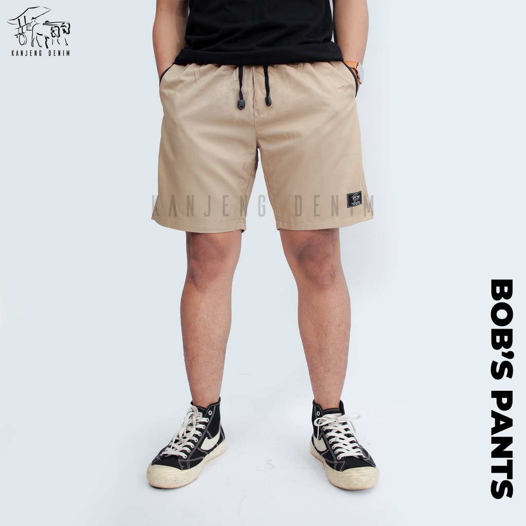 Kanjeng Denim Boardshort Celana Pendek BOB'S PANTS KHAKY