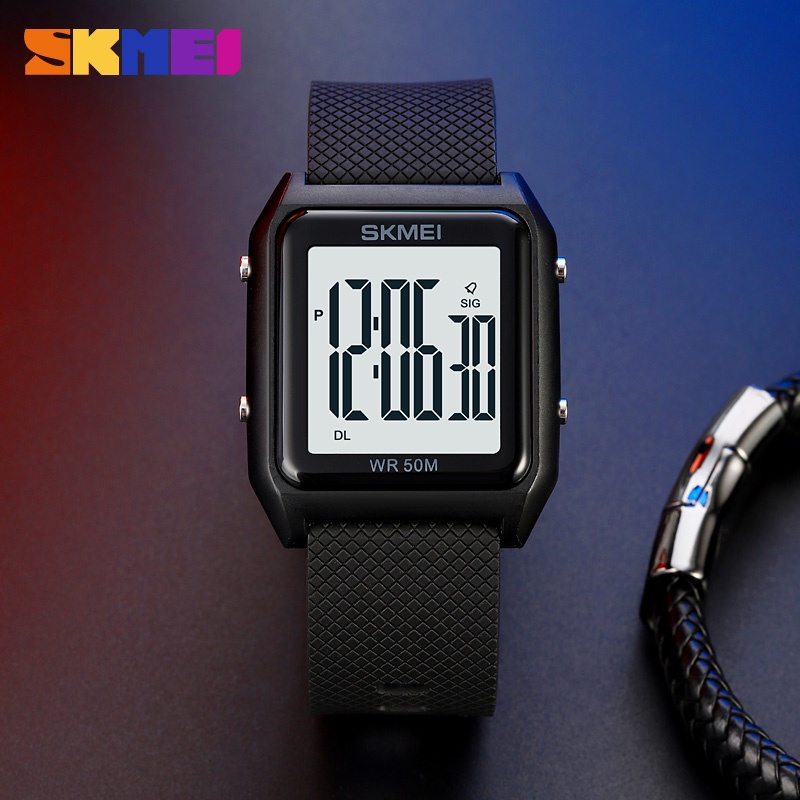 Jam Tangan Pria SKMEI 1866 Digital Rubber Anti air Original