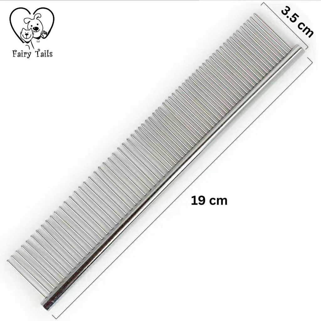 [Big Size] Sisir Grooming Untuk Anabul Kucing Anjing Sikat Bulu Panjang Bahan Stainless Steel Premium / Pet Hair Comb