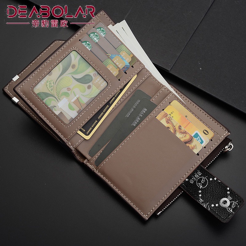 DOMPET LIPAT WANITA DEABOLAR ORIGINAL PREMIUM KULIT HITAM CAPENA KECIL RESLETING SLOT KARTU UANG TERBARU KOIN MINI PENDEK CEWEK MURAH WA616B5 KEKINIAN REMAJA IMPORT BATAM