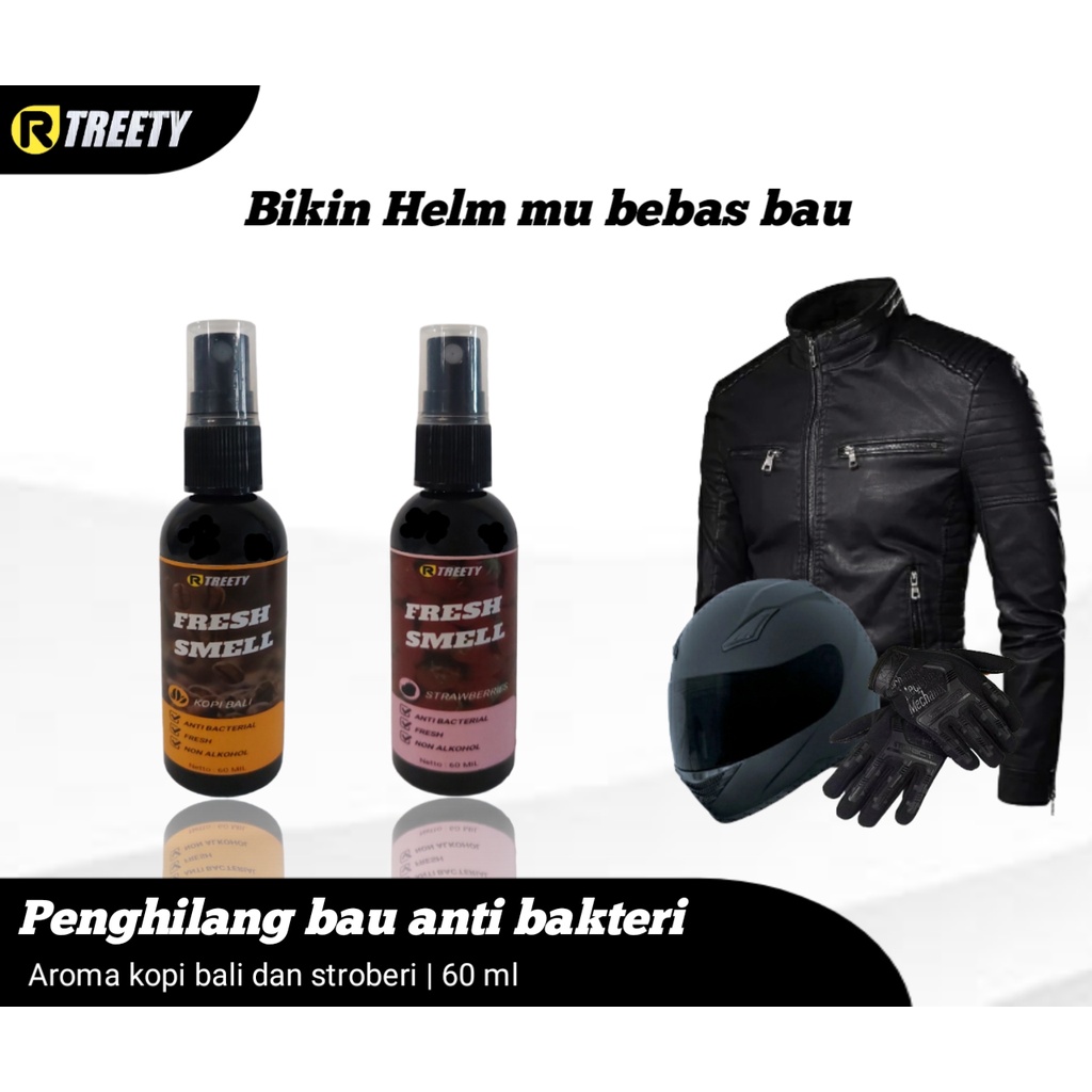 Treety parfum helm Penghilang Bau Anti backterial (Non Alkohol)