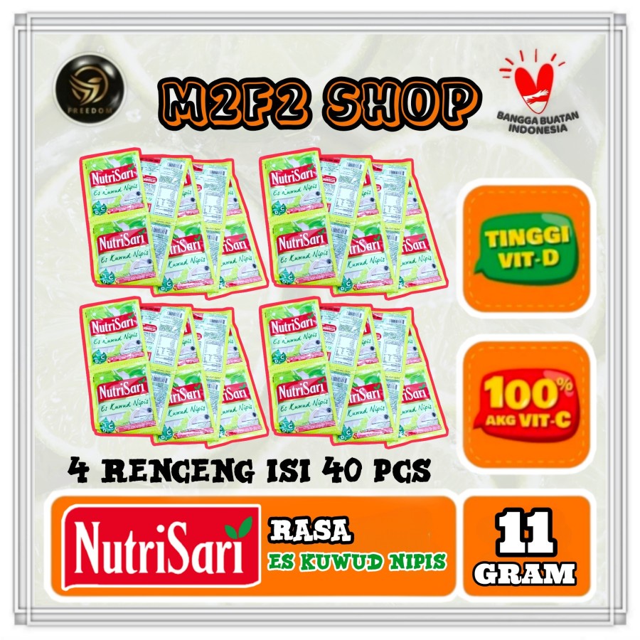 

NutriSari Minuman Serbuk Rasa Es Kuwud Nipis Sachet 11 gr (Kemasan 4 Renceng)