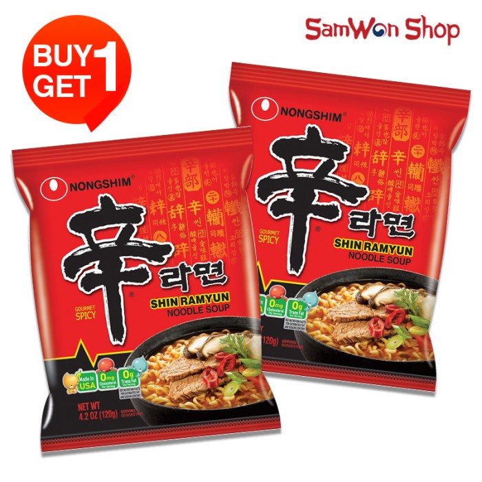 

TERBARU BUY 1 GET 1 SHIN RAMYUN 120 GRAM - MIE INSTANT KUAH KHAS KOREA