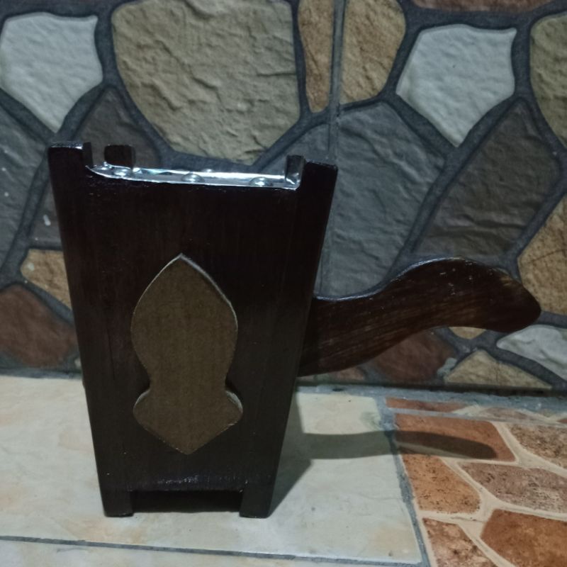 Prapen Tempat Bakaran Buhur Kayu mewah Mabkhara Tempar untuk bakaran bukhur buhur LOGO STIKER