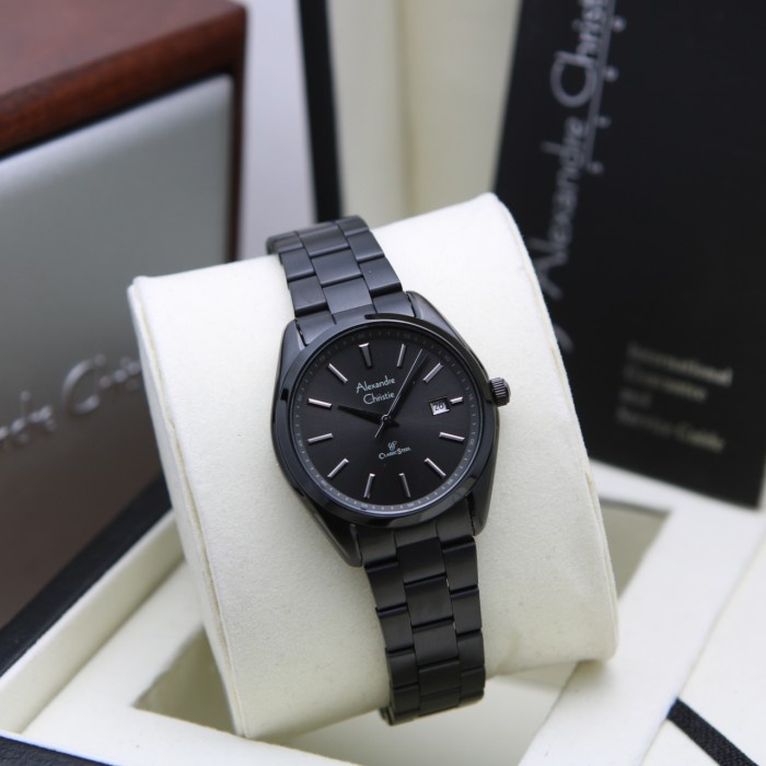 ALEXANDRE CHRISTIE AC 8656 FULL BLACK WANITA. ORIGINAL