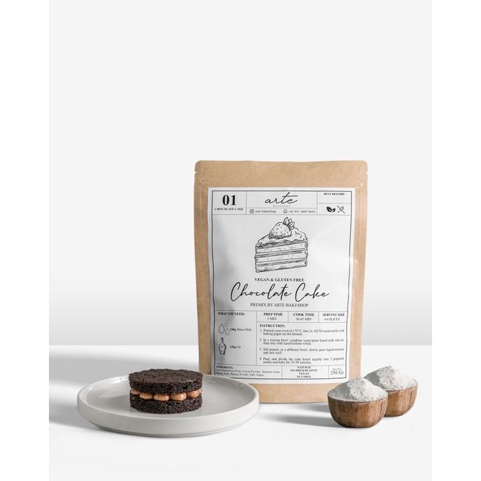 

[COD] Arte's Signature Chocolate Cake Premix | Gluten Free & Vegan [COD]