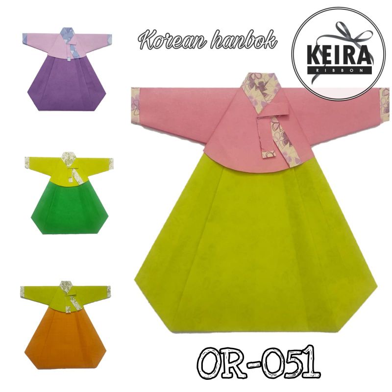 

OR-051 Origami Korean hanbok , aplikasi untuk kado, souvenir, etc.