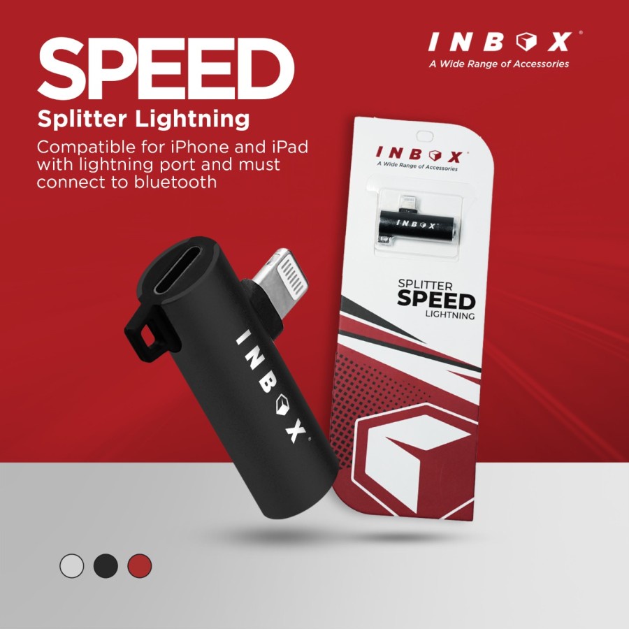 INBOX Splitter Type-c / Lightning Speed Adapter Converter Jack 3.5mm