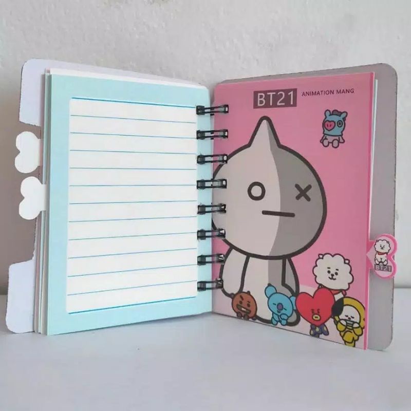 

Diary Spiral A7 Karakter fancy XQ95K-1916