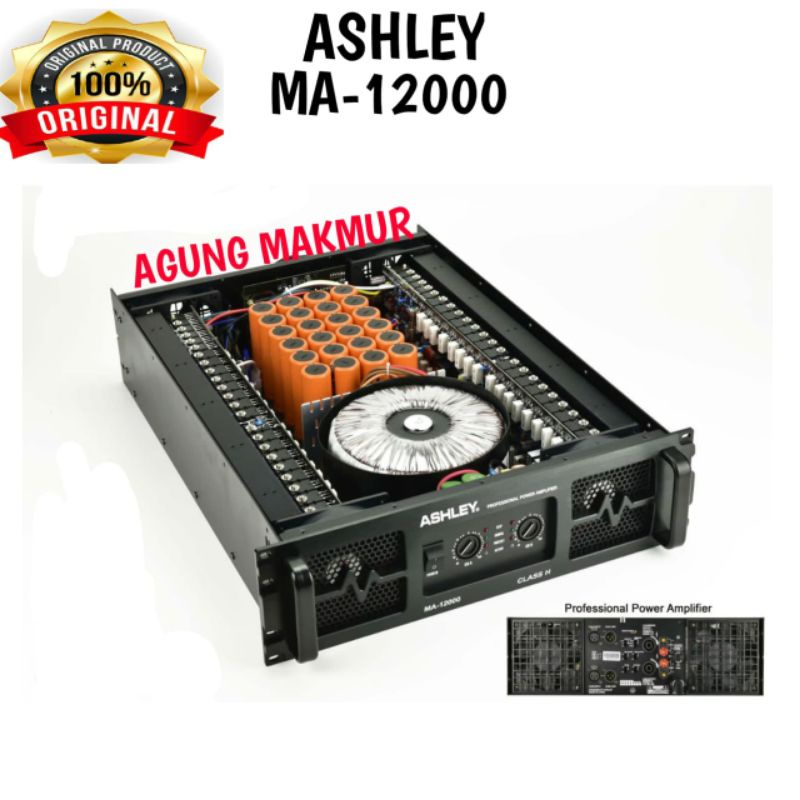 Power Ashley MA12000 Original Amplifier MA 12000 Class H