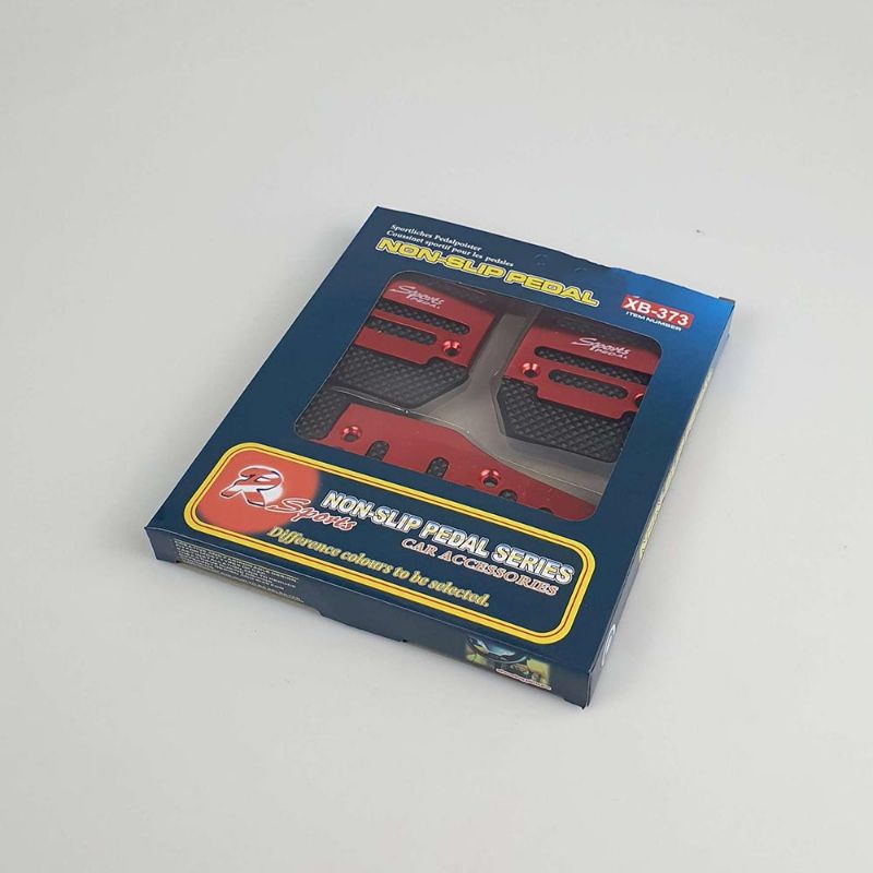 cover anti slip alumunium dan karet Pedal Mobil Manual Automatic Universal AT MT Pijakan Cover Pedal