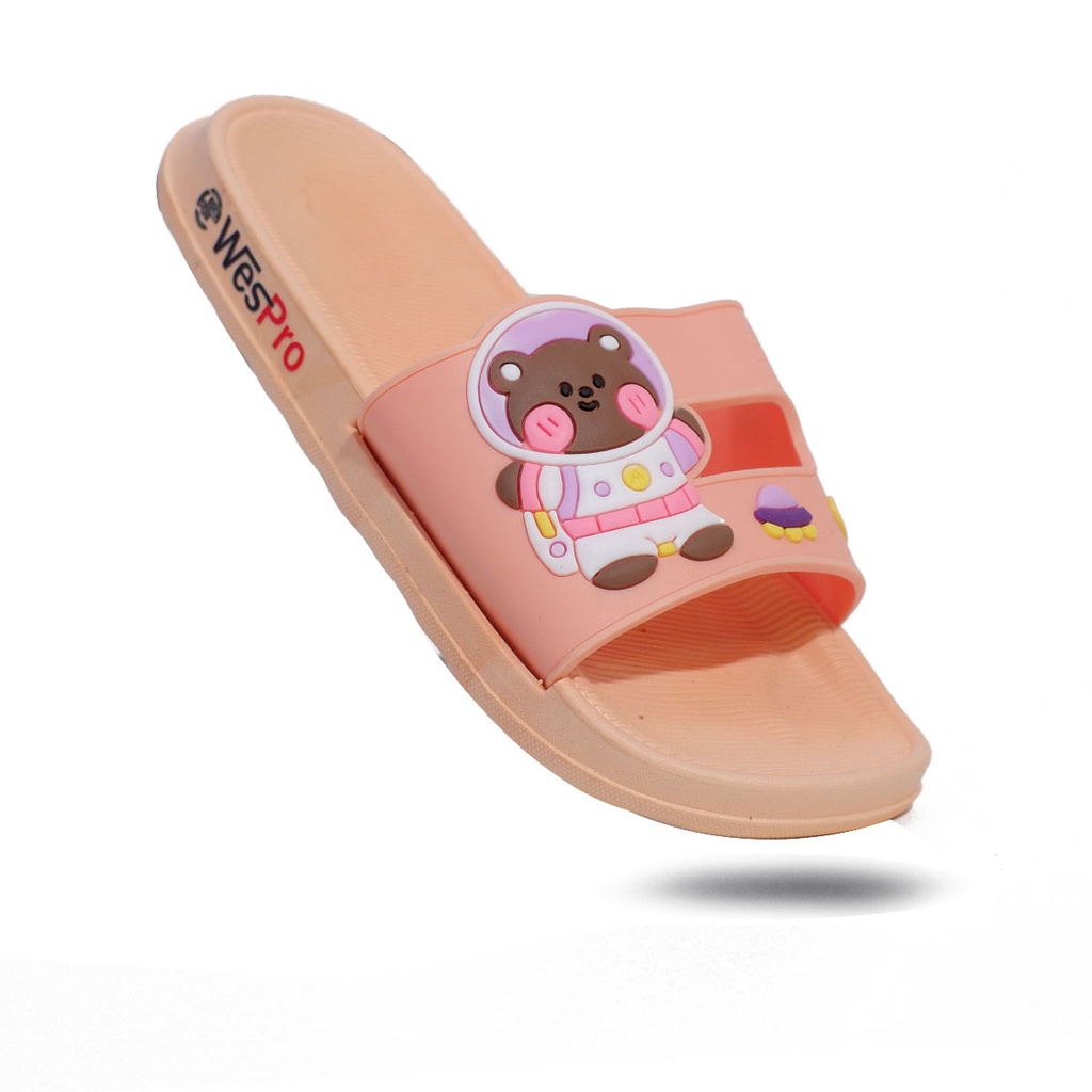 Wespro Funny V202 Sandal Anak Perempuan Selop Karet Original Sendal Slop Anak-anak Cewek Slip ON