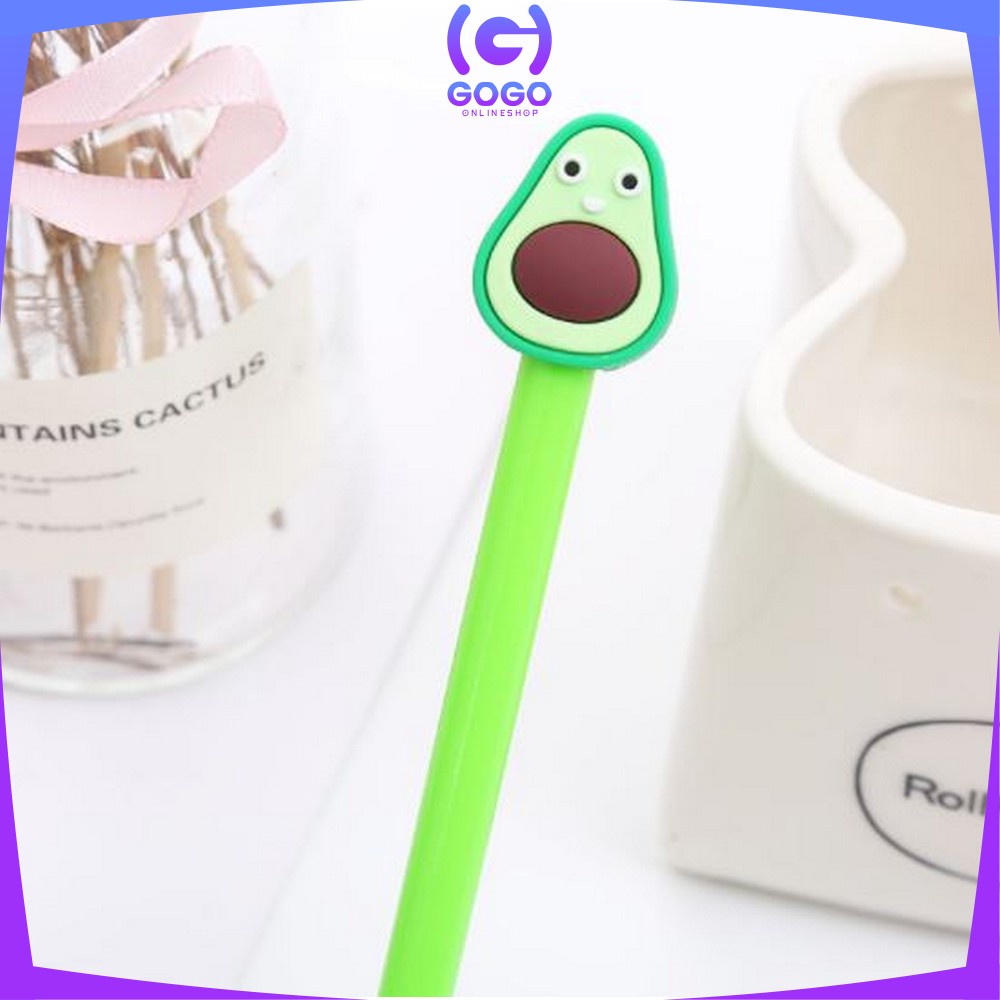 GOGO-A9 Pena / Pulpen Karakter Alpukat Lucu Pen Avocado Alat Tulis Stationary Murah