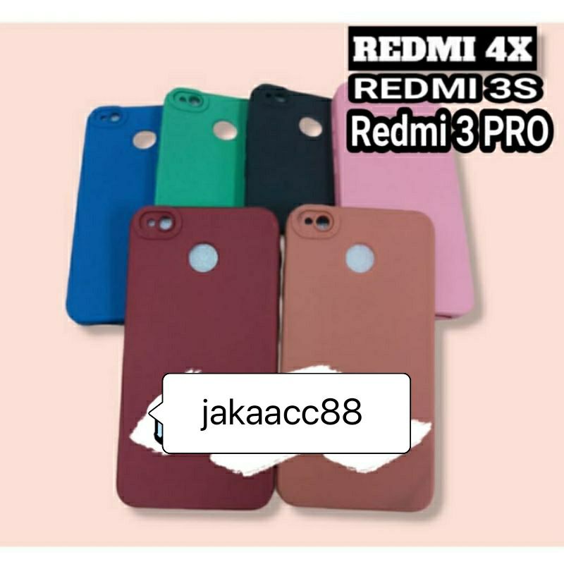 Softcase Slicon pro Camera Xiaomi REDMI 4X/3S/3PRO Slicon Macaron pro Camera