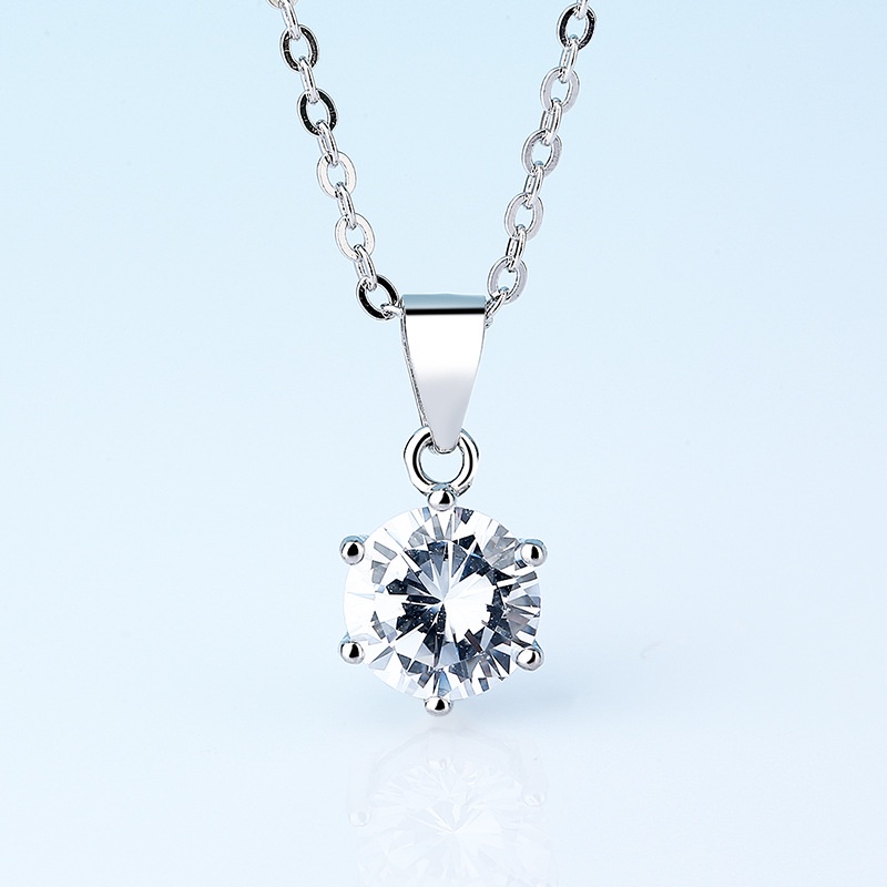 SET PERHIASAN WANITA Kalung Anting Cincin Titanium PERAK Silver Stone Perhiasan Wanita Fashion Jewelry