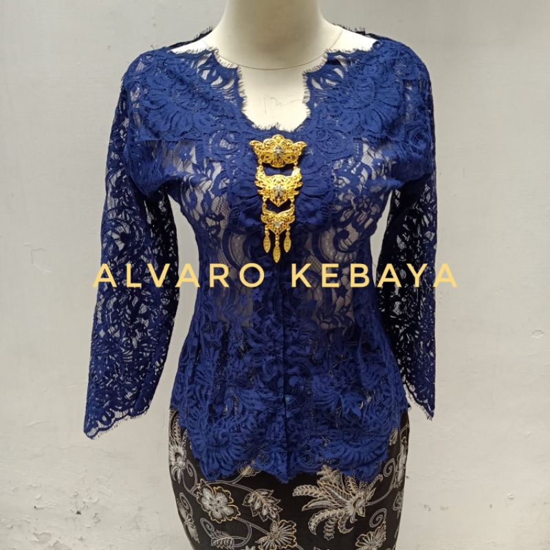 Kebaya sabrina brokat halus premium modern wisuda atasan baju adat brukat halus lamaran cantik premium lace