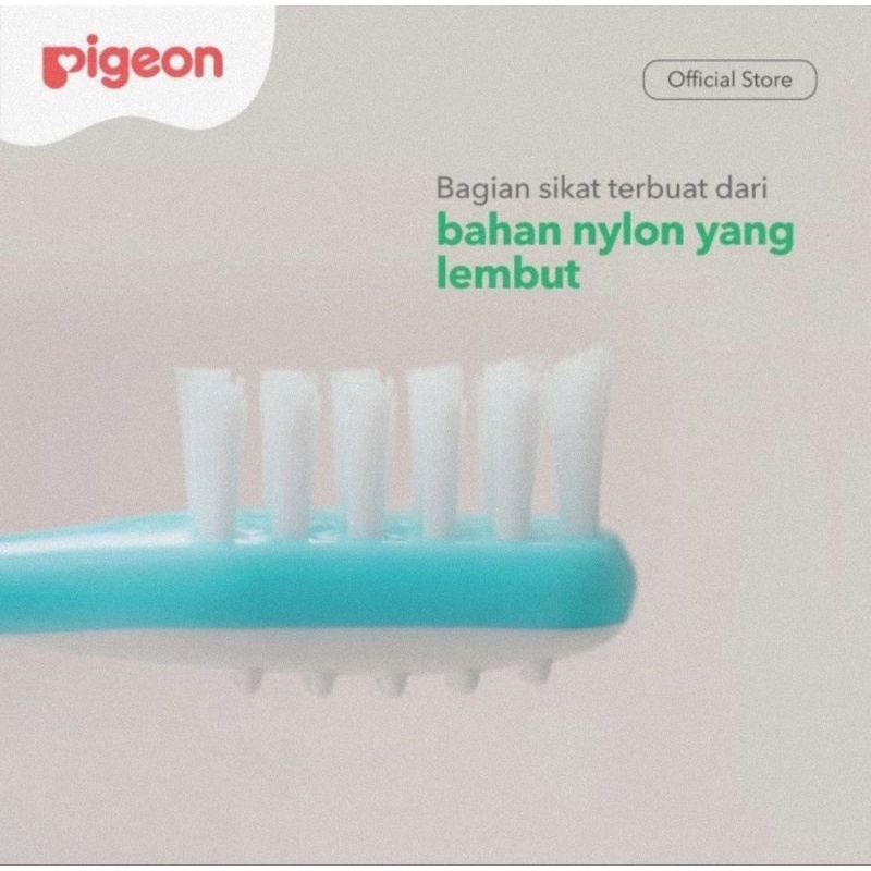 Pigeon Training Toothbrush Lesson 3 (12-18 Bln) - Sikat Gigi Bayi &amp; Anak