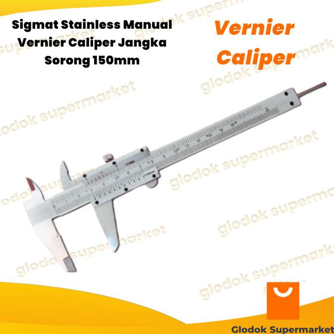 Sigmat Stainless Manual Vernier Caliper Jangka Sorong 150mm
