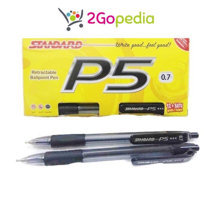 

Pulpen P5 0,7 mm Hitam Standard Grosir Murah Atk