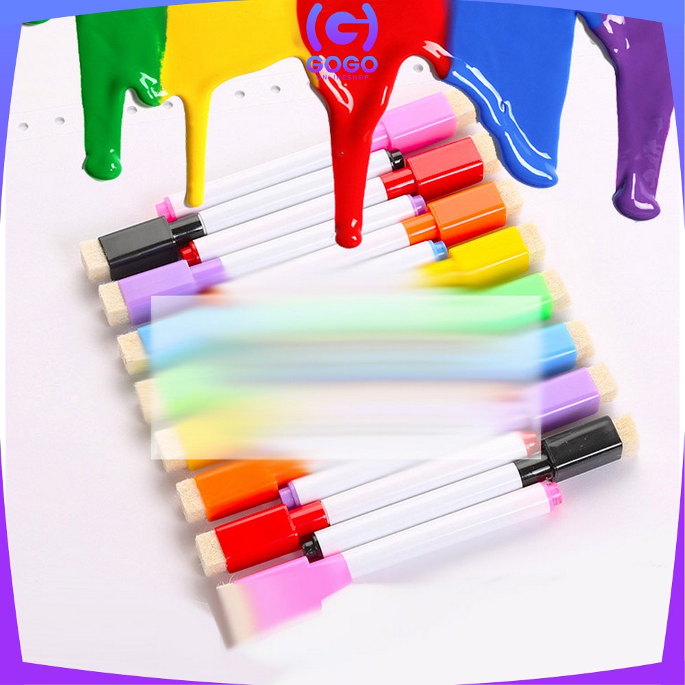 

GOGO-A27 Spidol Mini Magnet Papan Tulis White Board Dengan Penghapus / Sepidol Warna Warni Wipe And Clean Kecil