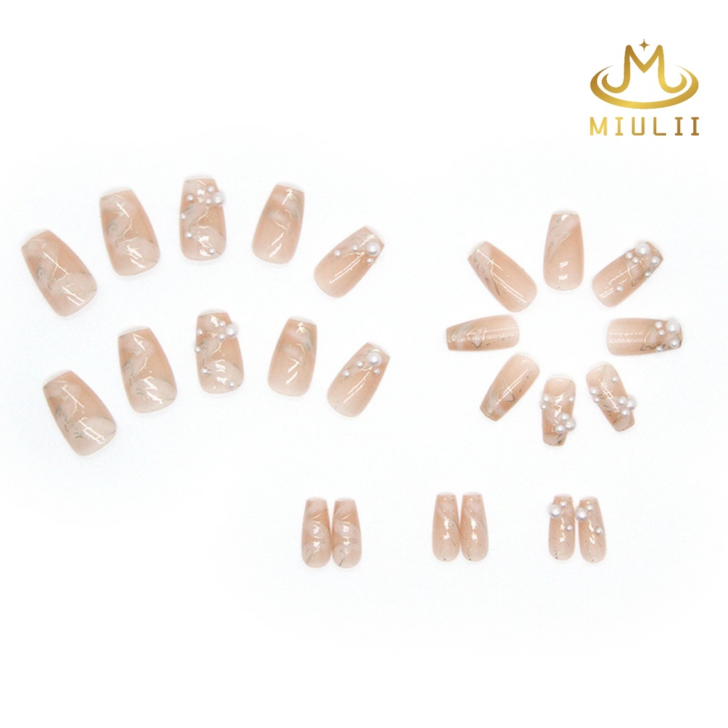 MIULII / KUKU PALSU   A0590  / 24PCS / 3D / NAIL ART / PREMIUM / CUTE / FREE LEM JELLY / KUTEK