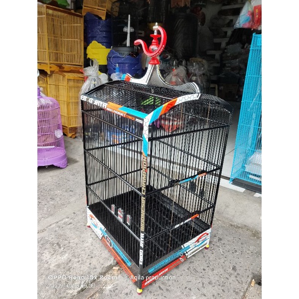 Kandang Sangkar Kotak Decal Champion Ebod Jaya
