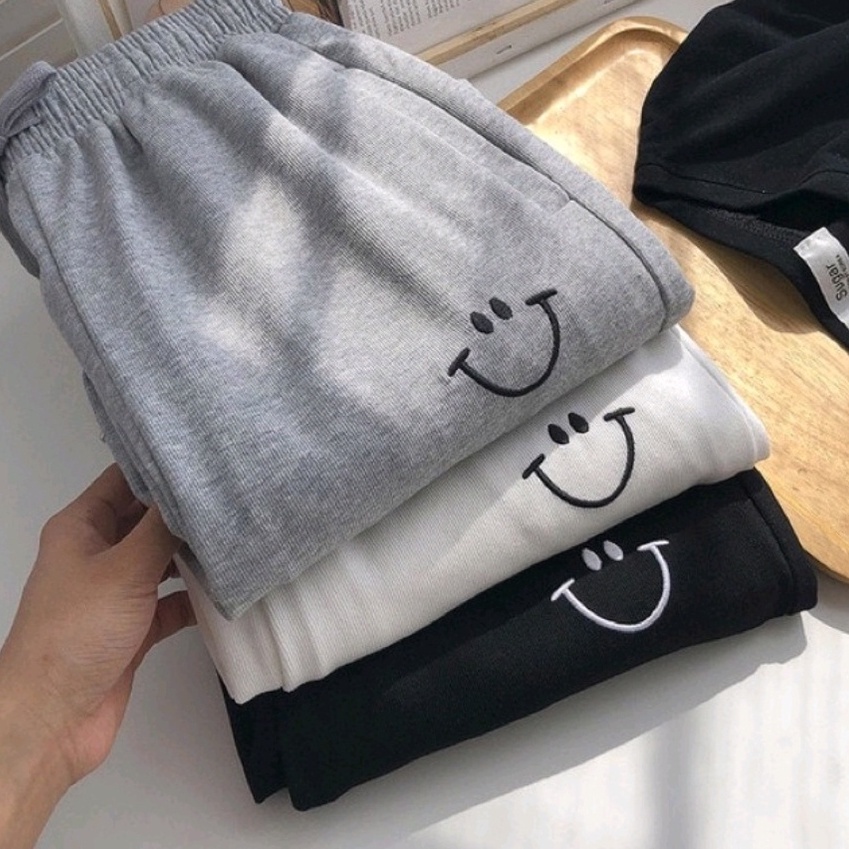 Celana Jogger Wanita Joger Pants Panjang Training Olahraga Gym Wanita Model Slim smile