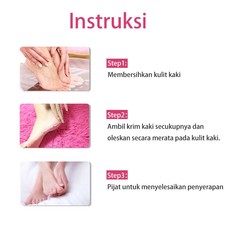 obat kaki pecah dan kering krim kaki pecah dan kering Foot mask Foot Cream Obat Kaki Pecah Dan Kering Masker kaki pengelupas kulit mati Enghalus tumit kasar 100ML Bahan susu alami / Bergizi dan melembabkan / Menghilangkan kulit mati dari kaki