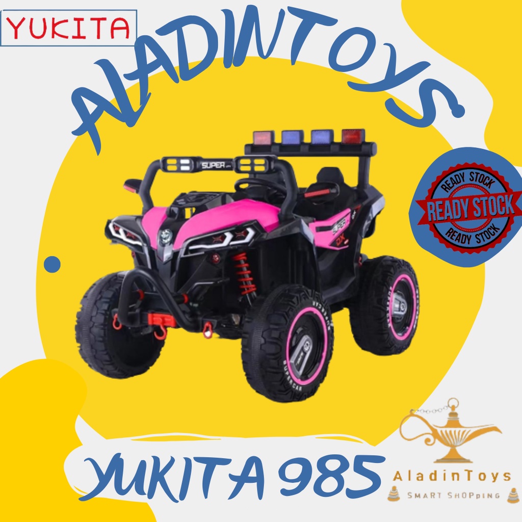 Mainan/Maenan tunggang/mobil remot/mobil aki anak-YUKITA 985 ( UTV KOMODO )