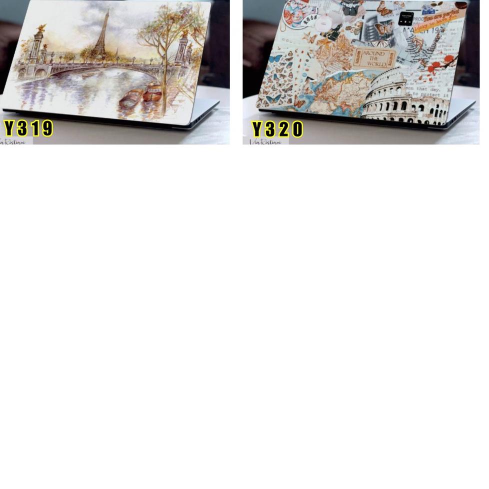Garskin Stiker Laptop Notebook 10 12 14 15 17 inch Cover Protector Scrapbook Kota City Vintage Mac L