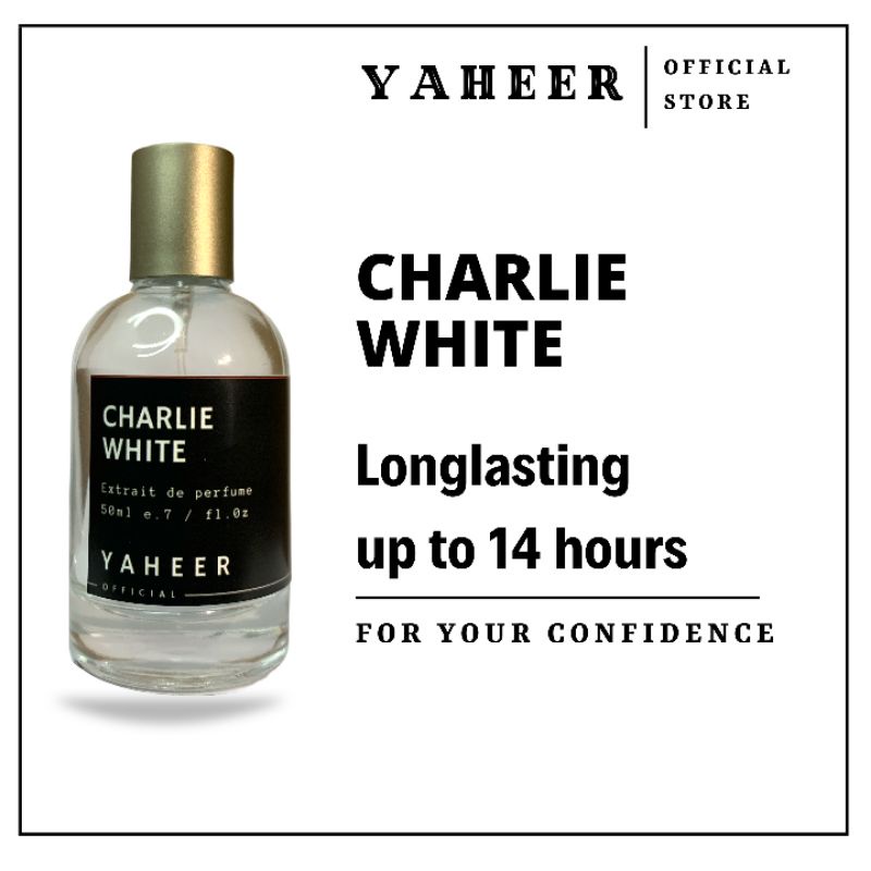 YAHEER PARFUM  CHARLIE WHITE°CHARLIE GOLD