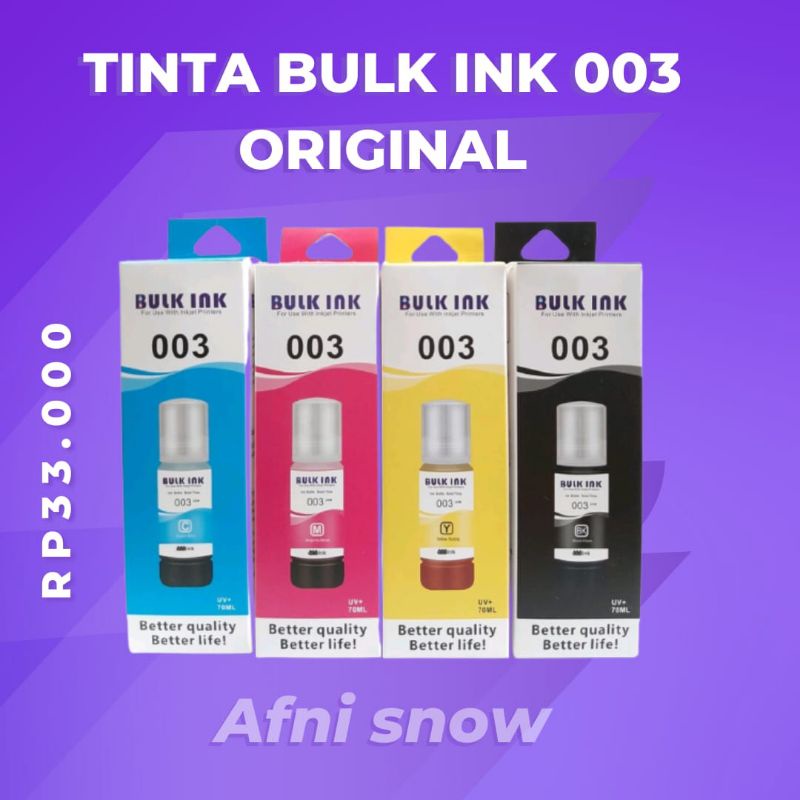 Tinta Epson 003 bulk ink Tinta Epson 13110 L1110 L3150