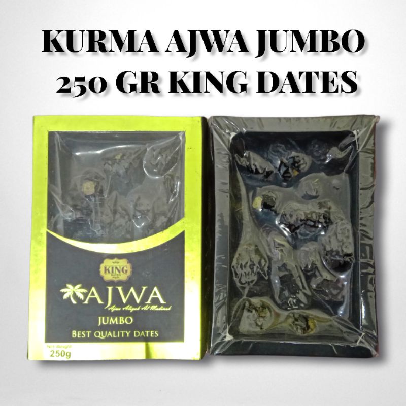 

Kurma Dates KING AJWA 250g | KING AJWA Al Madinah |Kurma AJWA 250g