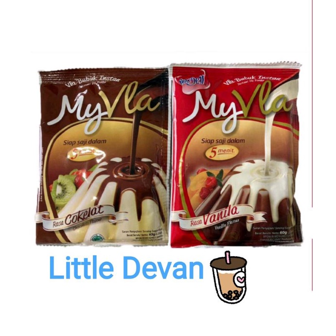 nutrijell my vla bubuk instan / fla instan vanila coklat