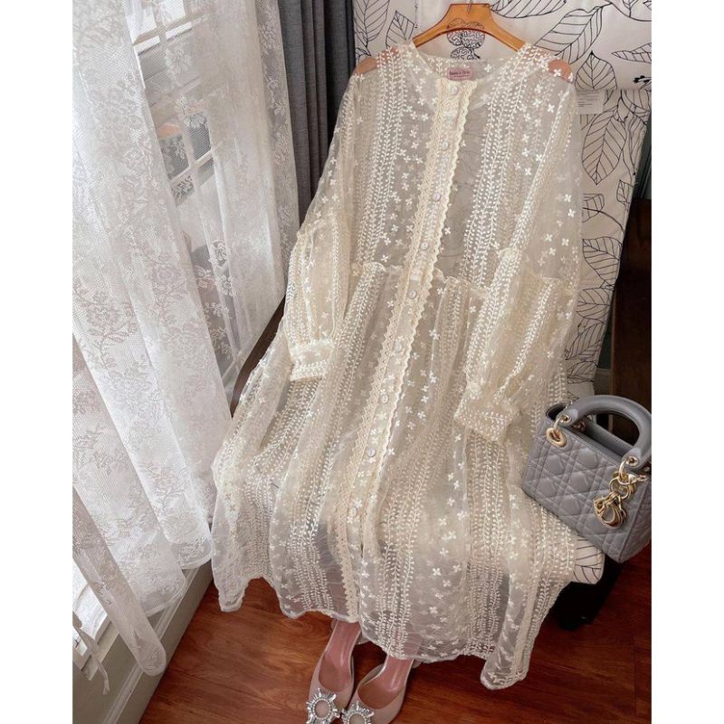 MIDI ORGANZA CLOVE QIANA DRESS EMILY BY HAIDEEORLIN