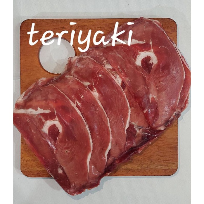 

Beef sliced teriyaki