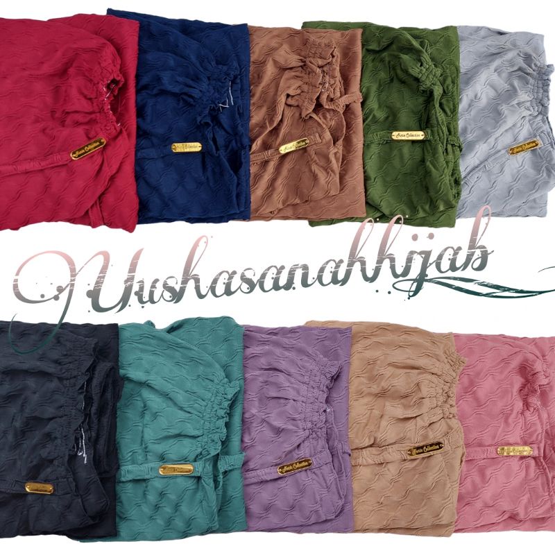 (Ori Nurie) RAHMA •jilbab instan jersey cubit•bergo instan jersey tali