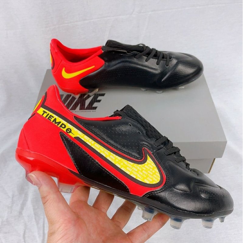 Sepatu Soccer - Nike Tiempo legend 9 black red