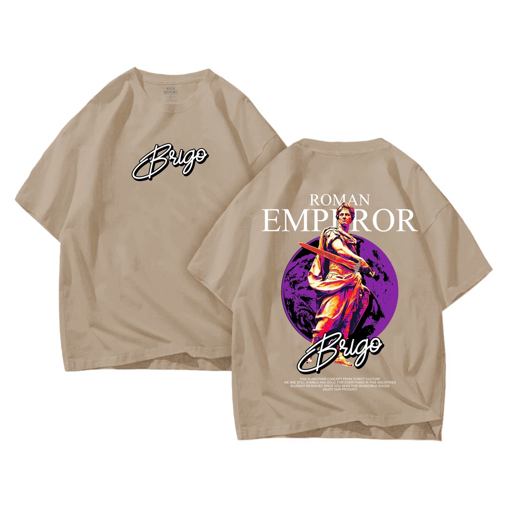 BRIGO Kaos Oversize ROMAN EMPEROR II Kaos Oversize Print DTF II Kaos Jumbo Size Pria &amp; Wanita