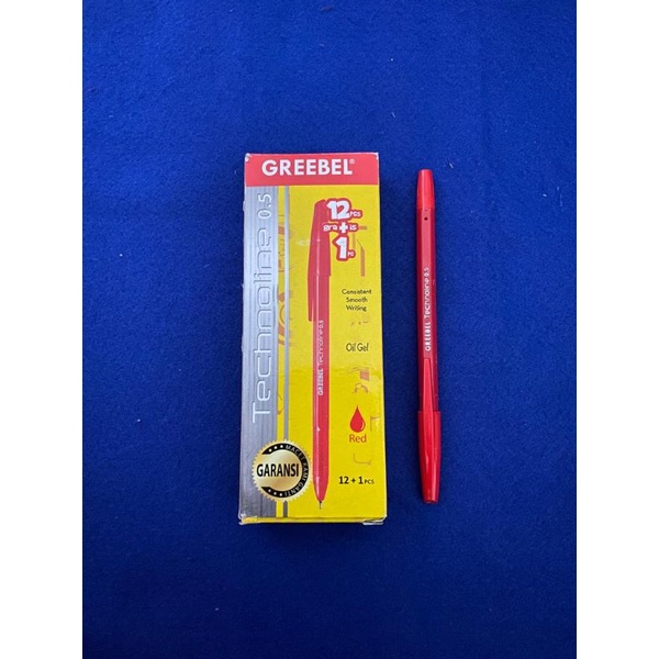 GREEBEL pulpen/Ballpoint/Pen Technoline 0.5 (12+1)
