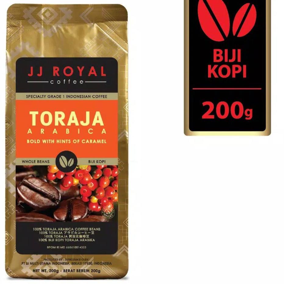 

BISA ✨COD✨ JJ Royal Coffee Toraja Arabica Beans (Kopi Biji) 200gr gas !!