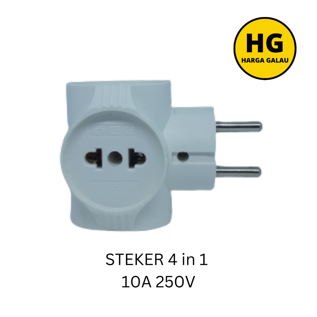STEKER 4in1 ARDE T MULTI COLOKAN LISTRIK CABANG 4 IN 1 STOP KONTAK