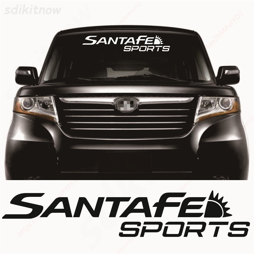 80X15Cm Baru Stiker Sport Vinil Kaca Depan Mobil Reflektif Decal Styling Aksesori Dekorasi untuk Hyu