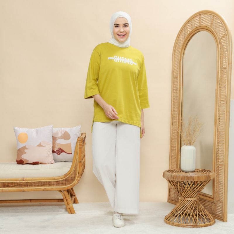 Baju Kaos Wanita / Kaos Oversize Cewe / Baju Kaos Ghamo / Baju Kaos Untuk Hijab