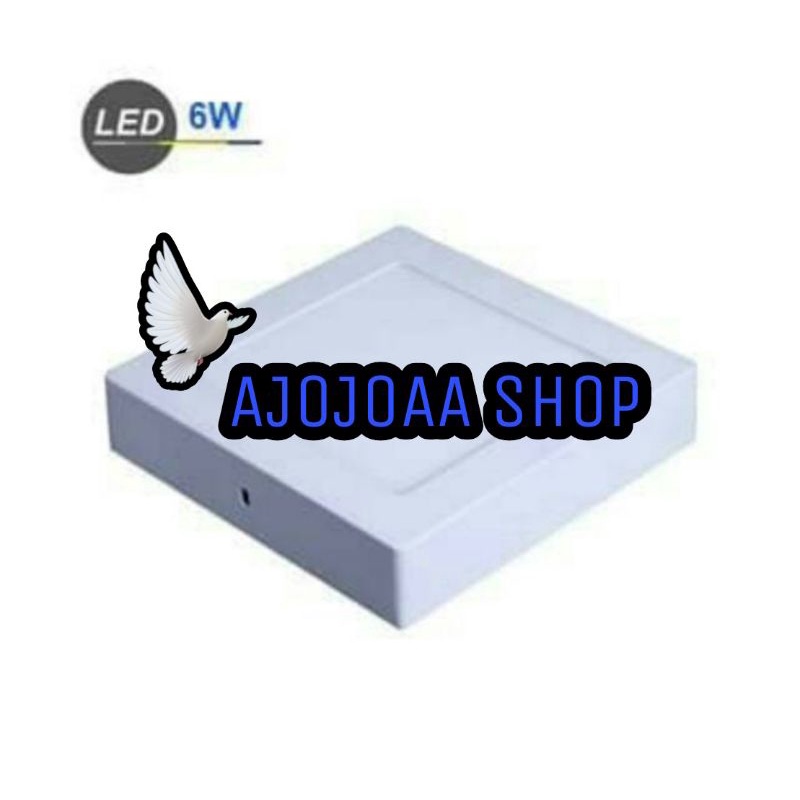 LAMPU DOWNLIGHT LED PANEL OB KOTAK 6 Watt STARLUX/OUTBOW 6 W SQUARE - Putih, 6 Watt

