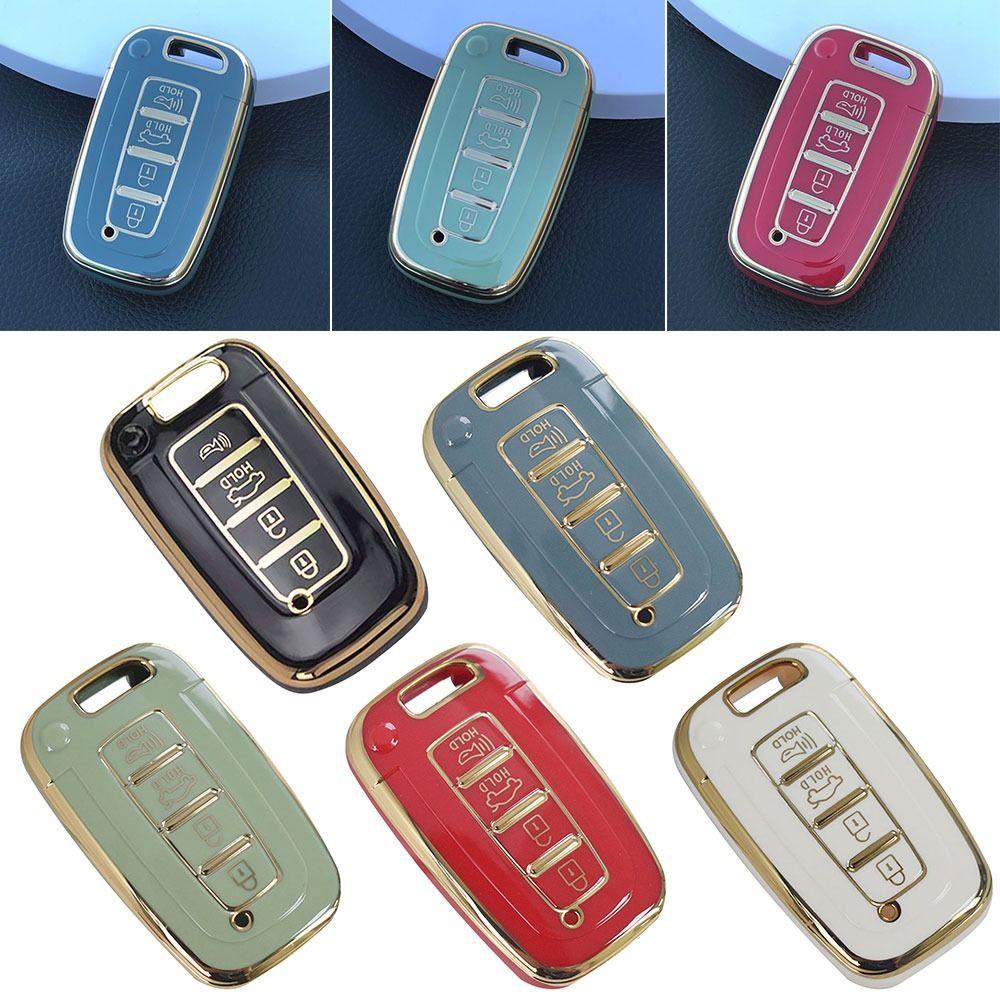 Top Remote Key Case Soft TPU Aksesoris Mobil Skin Key Fob Cover