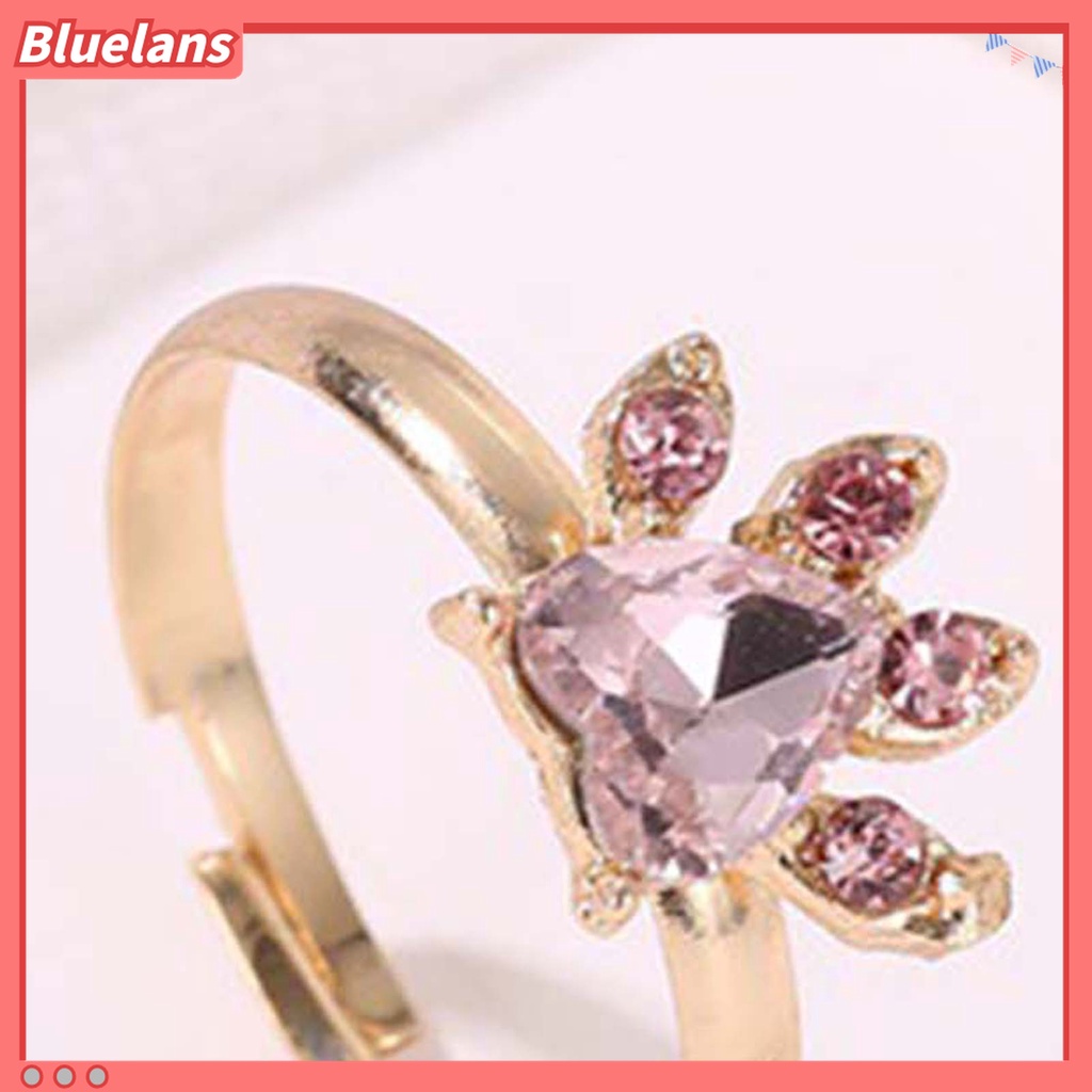 Bluelans 1 Set Anting Stud Kalung Gelang Cincin Bahan Alloy Anti Alergi Untuk Pesta