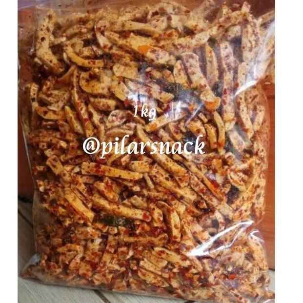 

Paling popular Basreng pedas daun jeruk 1kg/baso goreng/basreng setik pedas GIT
